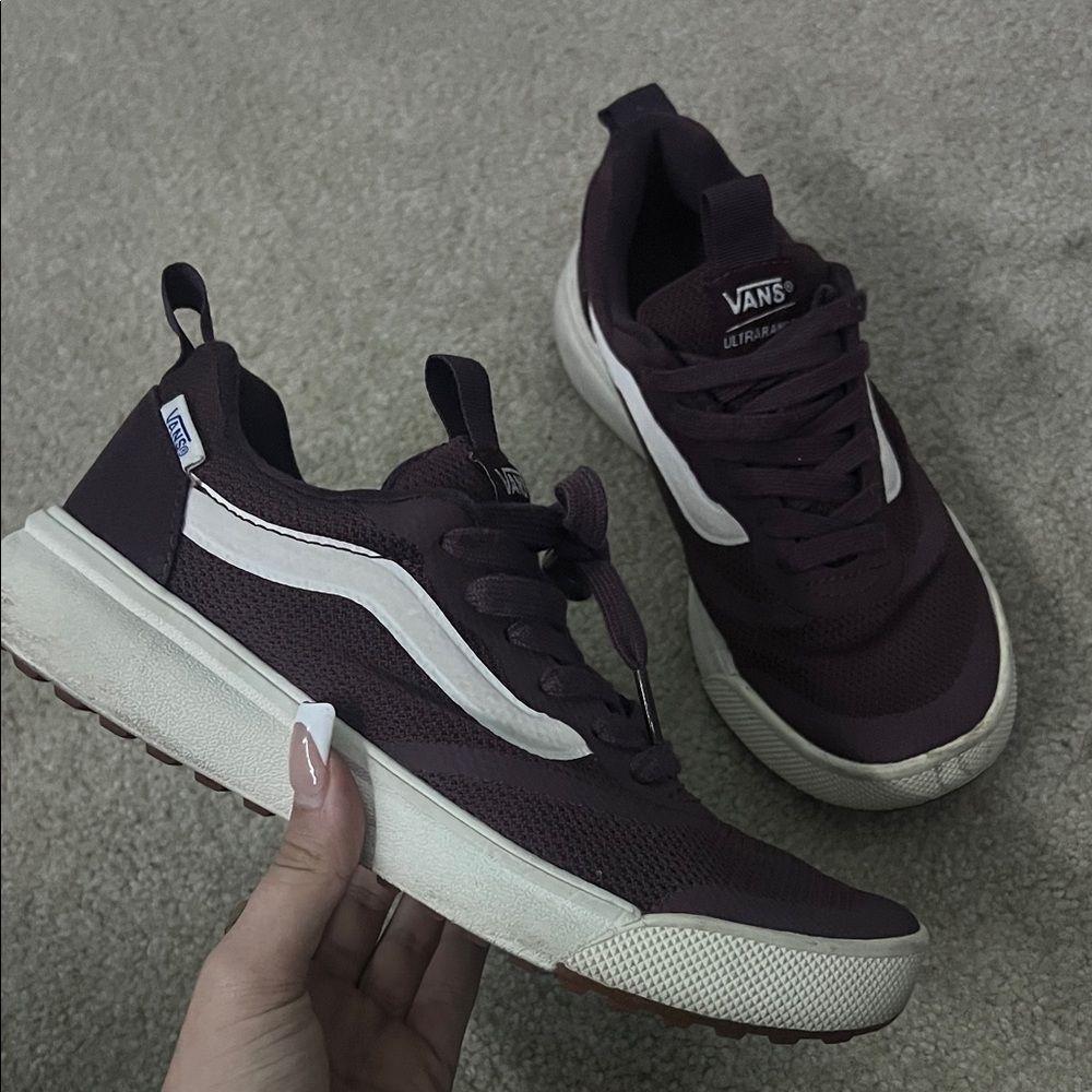 Vans Women Maroon Sneakers